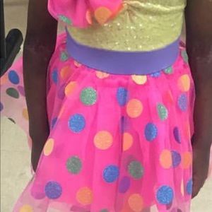 Polka dot dance costume